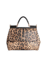 LARGE DAUPHINE LEOPARD MISS SICILY BAG