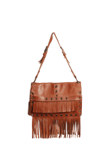 LEATHER FRINGE BAG