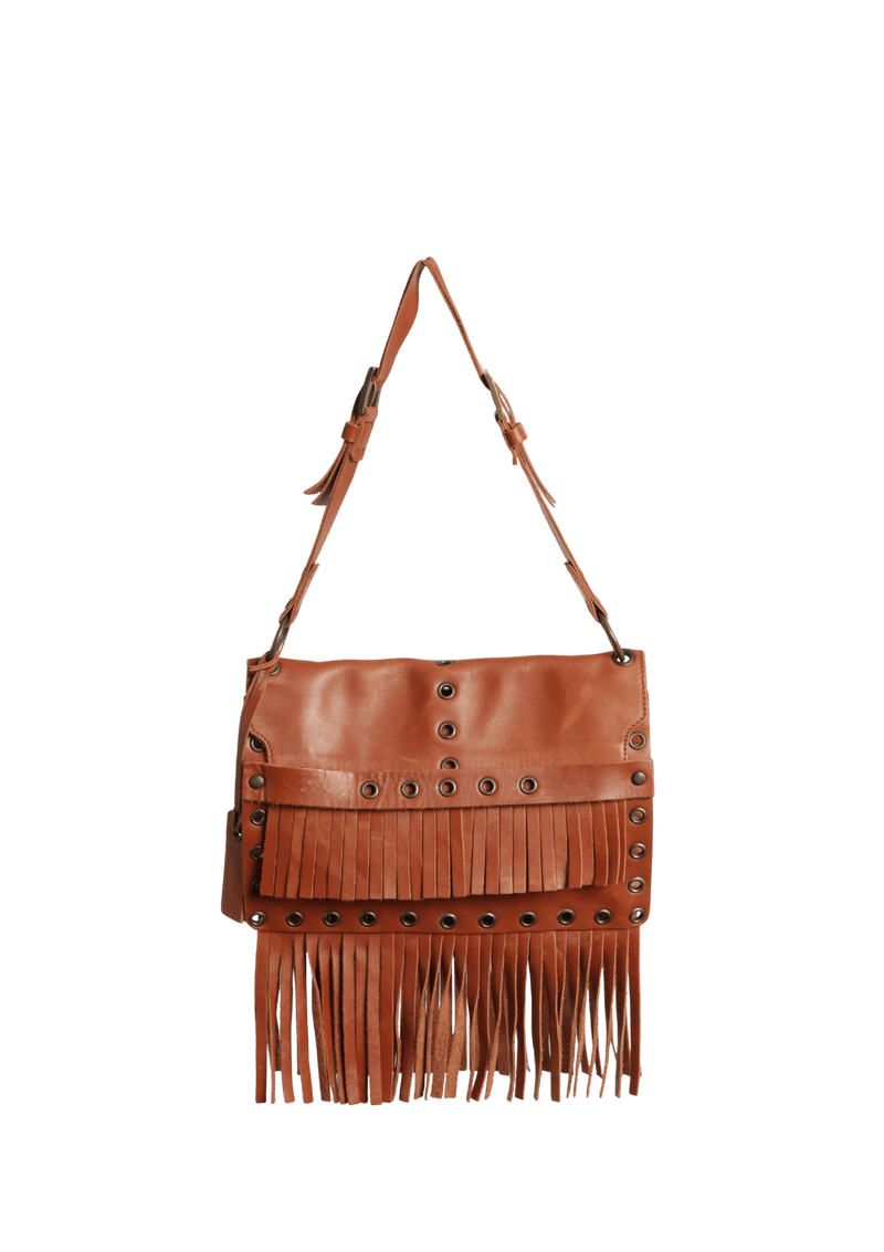 LEATHER FRINGE BAG