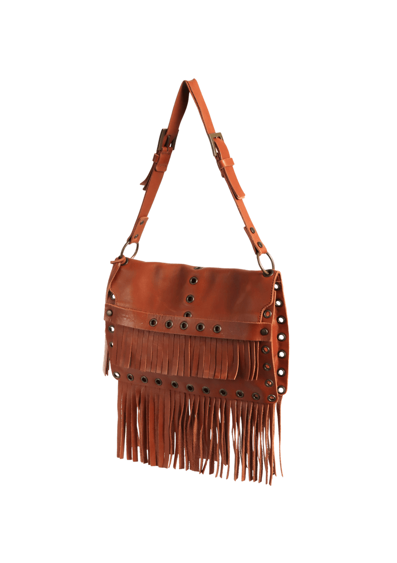 LEATHER FRINGE BAG