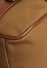 LEATHER-TRIMMED BUCKLE BAG