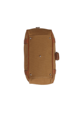 LEATHER-TRIMMED BUCKLE BAG