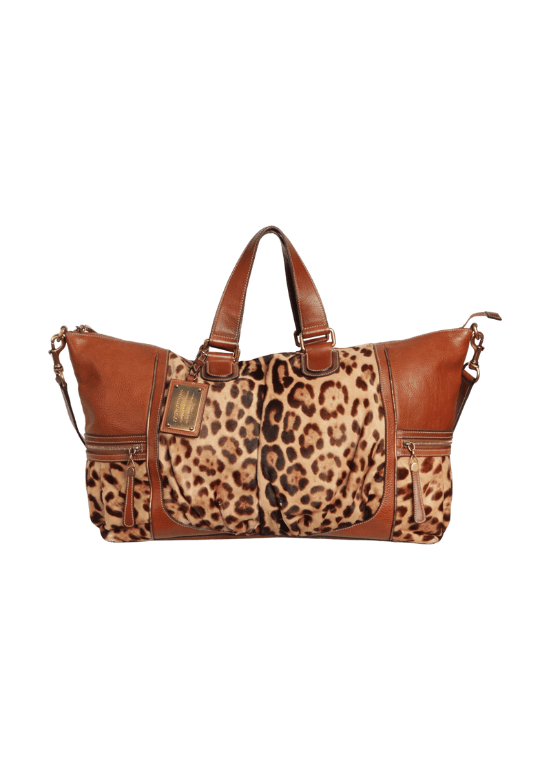 LEOPARD SATCHEL BAG