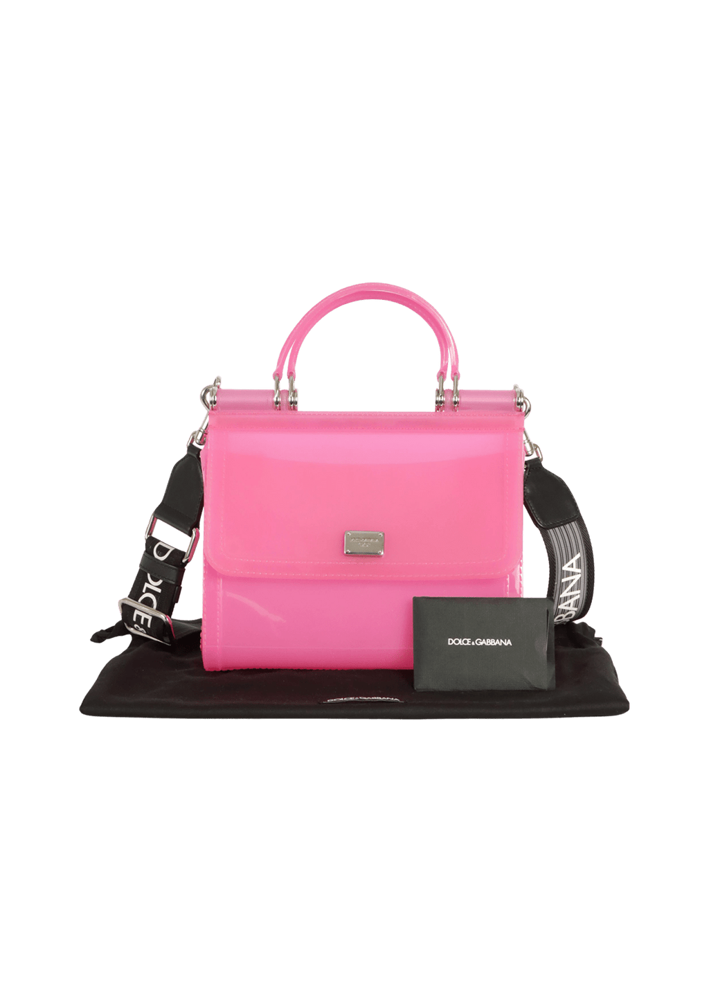 BOLSA DOLCE & GABBANA MISS SICILY PVC MEDIUM BAG ROSA ORIGINAL – Gringa