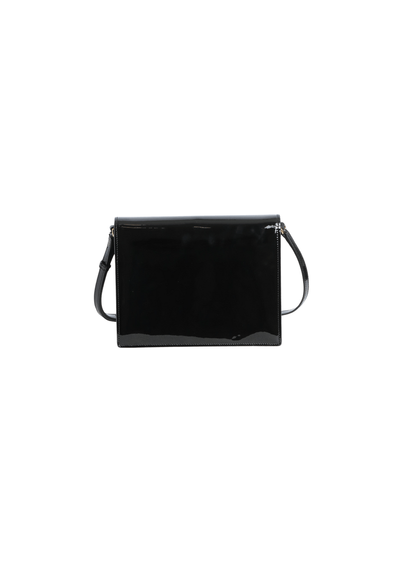 PATENT LEATHER DG LOGO BAG