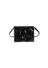 PATENT LEATHER DG LOGO BAG