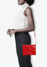 PATENT LEATHER DG LOGO BAG