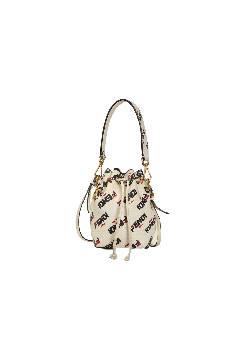小物 FENDI BOLSA FENDI FILA MANIA MINI MON TRESOR BUCKET BAG BRANCO ORIGINAL