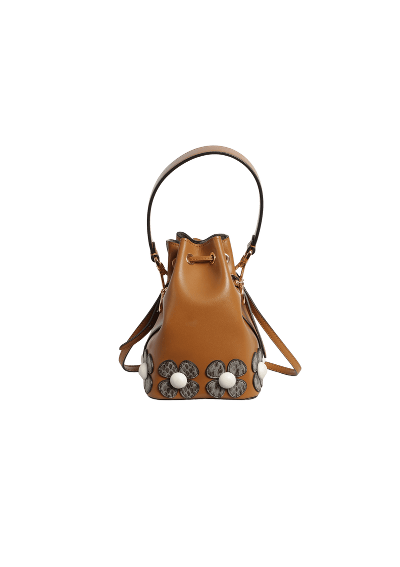 FLORAL MINI MON TRESOR BUCKET BAG