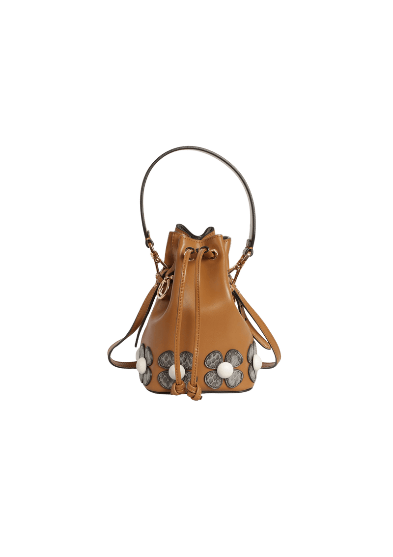 FLORAL MINI MON TRESOR BUCKET BAG