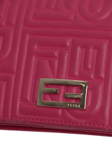 LOGO-EMBOSSED WALLET ON CHAIN