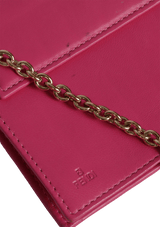 LOGO-EMBOSSED WALLET ON CHAIN