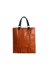 VINTAGE LEATHER OPEN TOTE