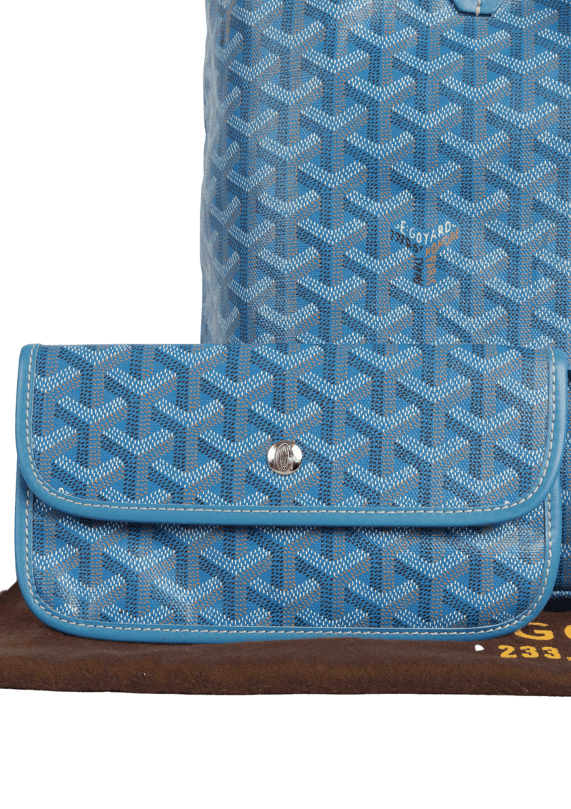 Bolsa Goyard Goyardine St Louis W Pouch Azul Original – Gringa