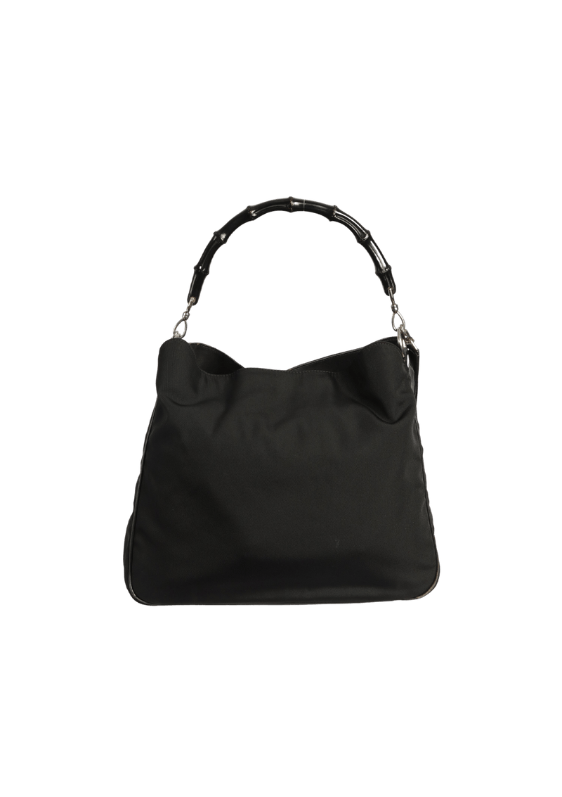 BAMBOO NYLON HOBO BAG