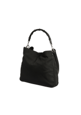 BAMBOO NYLON HOBO BAG