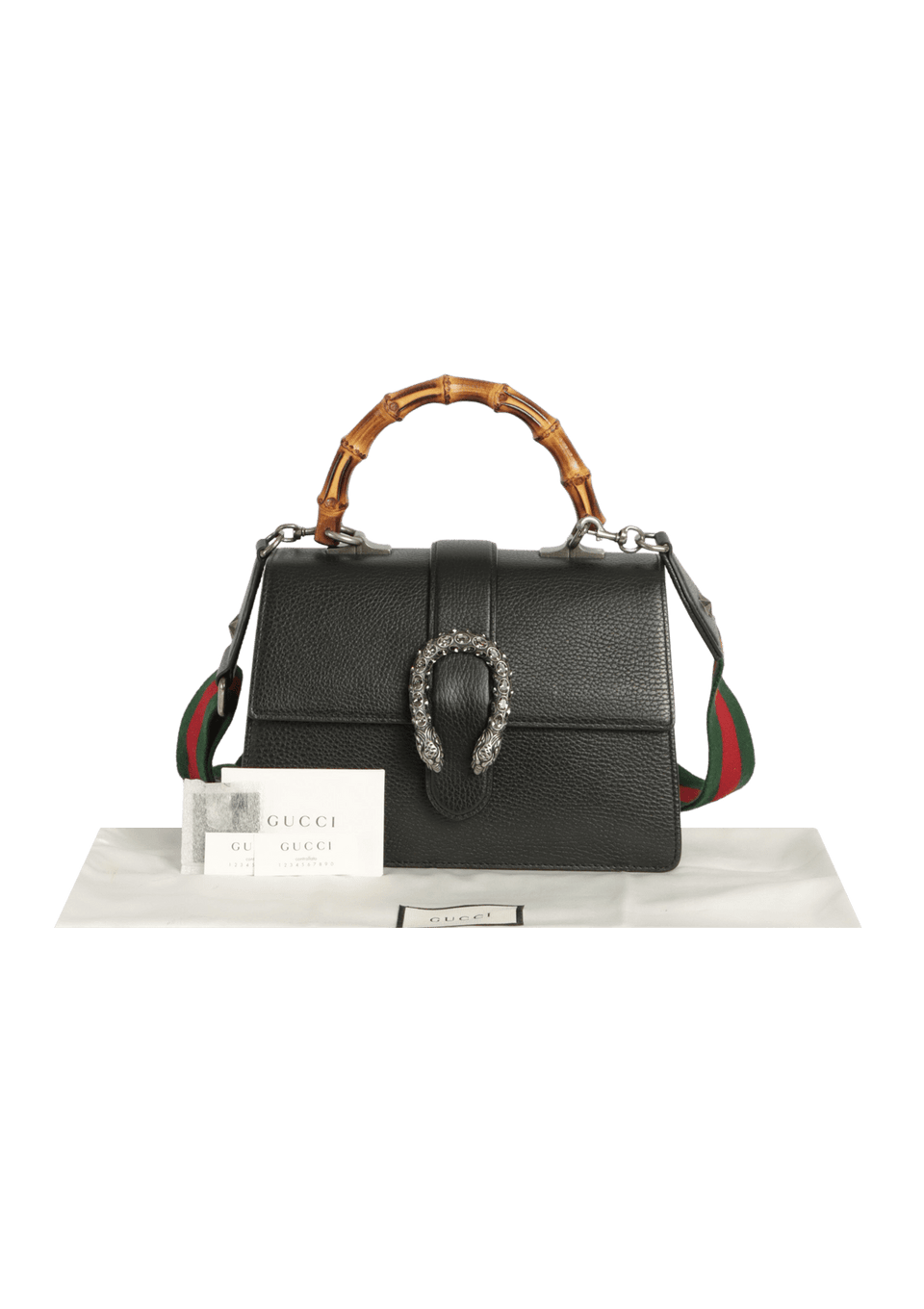 BOLSA GUCCI DIONYSUS BAMBOO MEDIUM PRETO ORIGINAL – Gringa