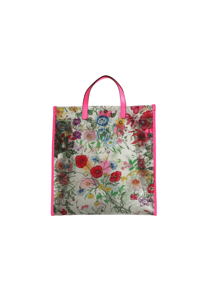 Gucci floral print clearance tote