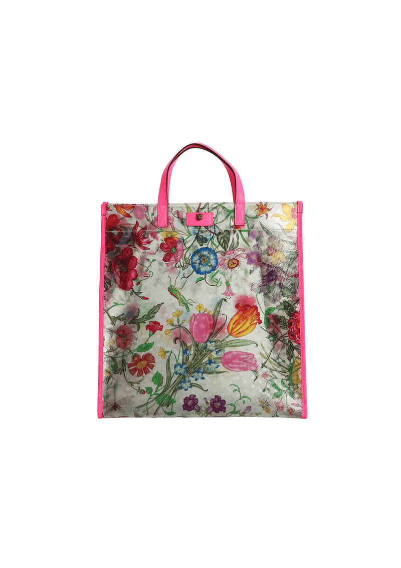 FLORAL PRINT TOTE BAG