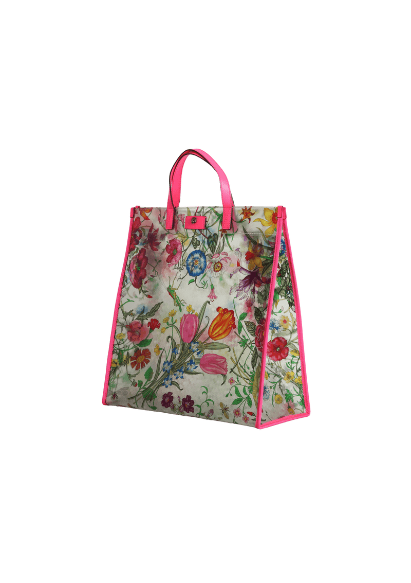 FLORAL PRINT TOTE BAG