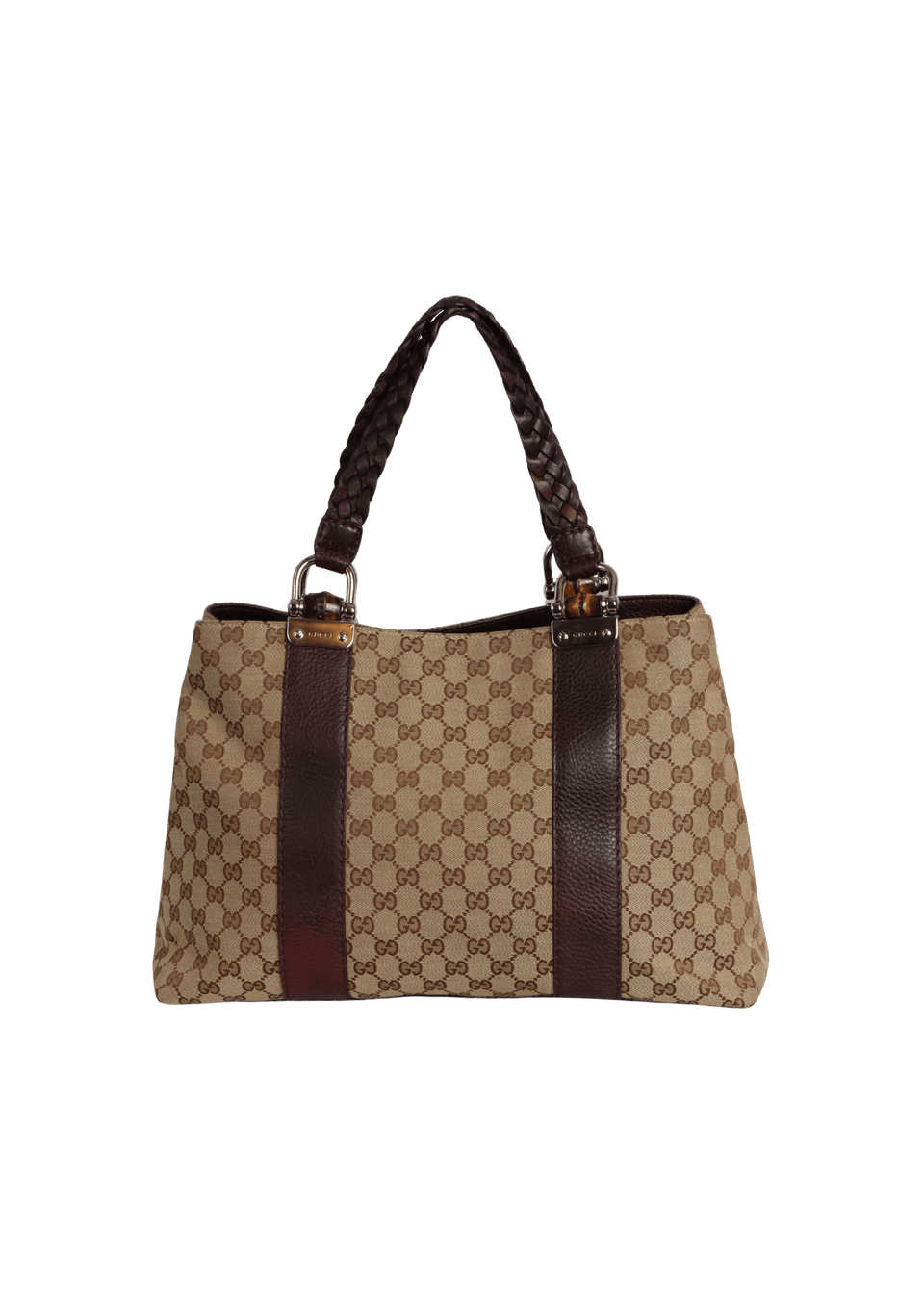 BOLSA GUCCI GG CANVAS BAMBOO BAR MARROM ORIGINAL – Gringa
