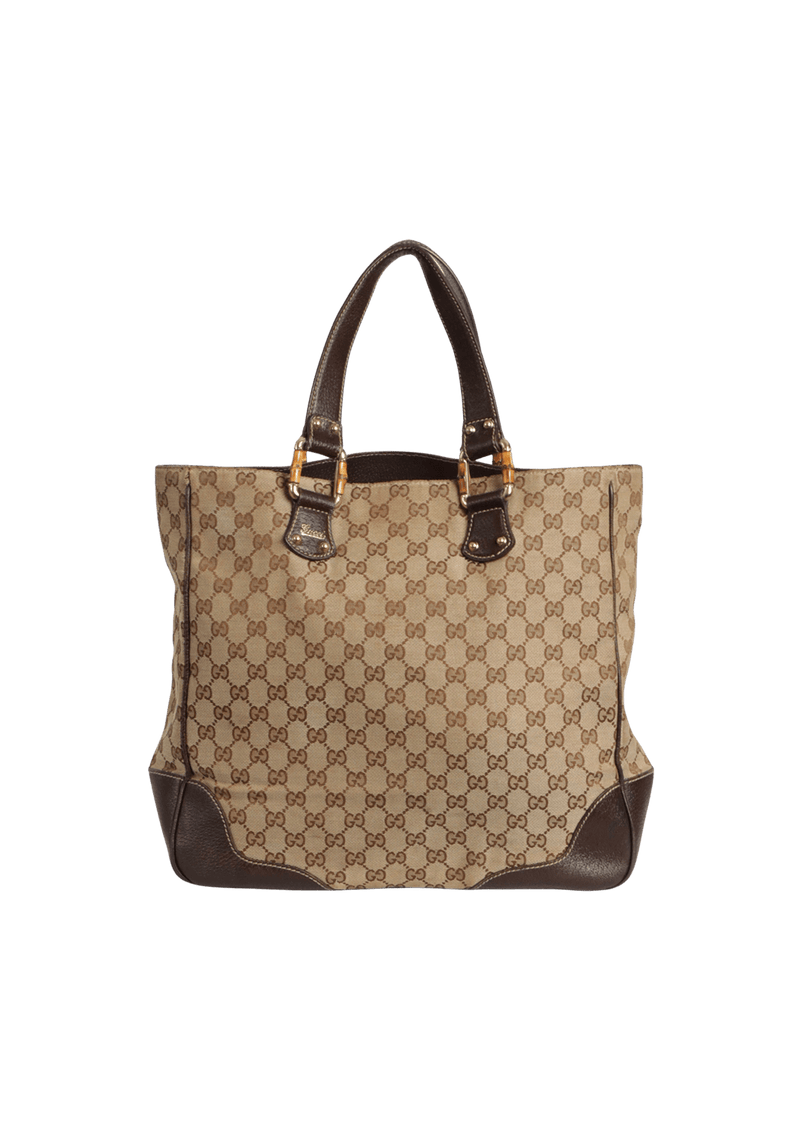 GG CANVAS BAMBOO LINK TOTE