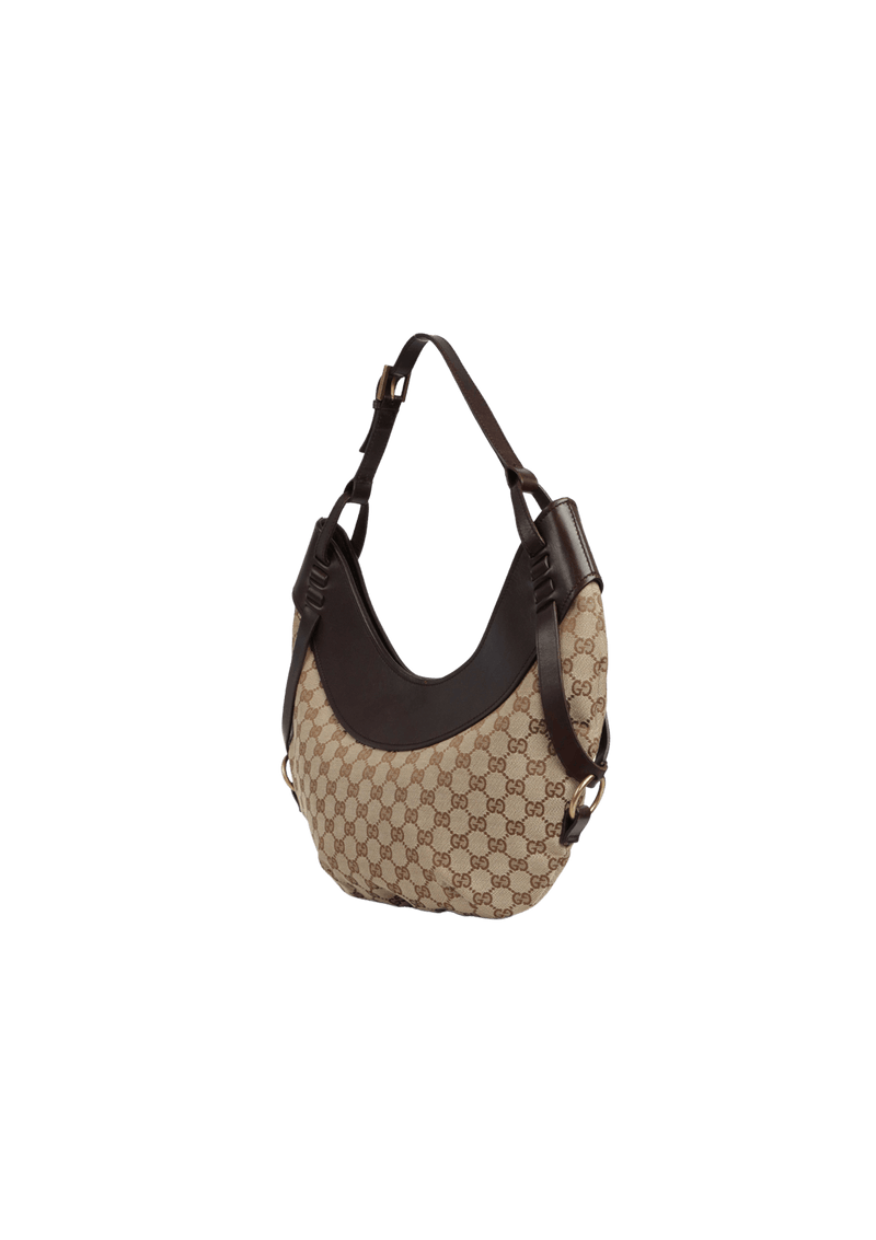 GG CANVAS CRESCENT HOBO