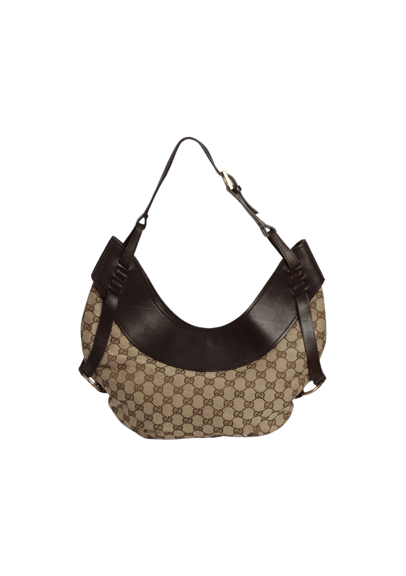 GG CANVAS CRESCENT HOBO