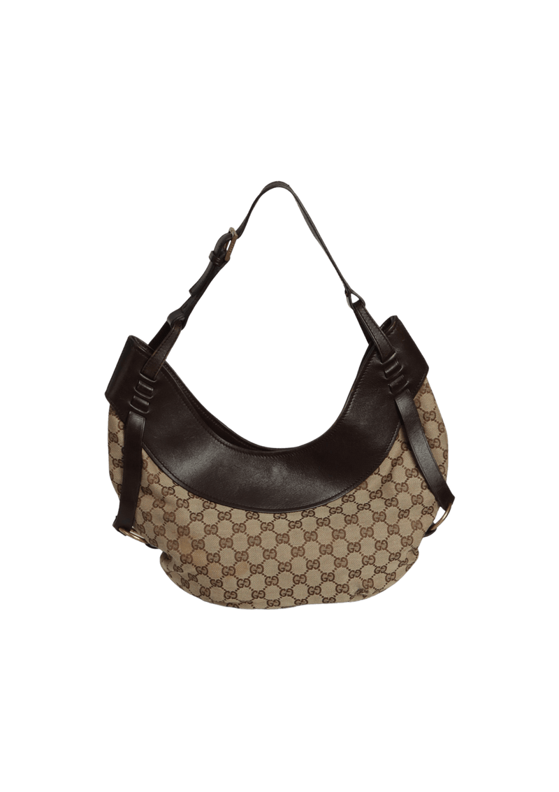 GG CANVAS CRESCENT HOBO