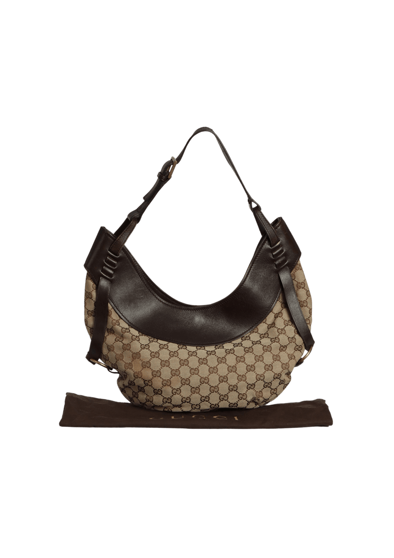 GG CANVAS CRESCENT HOBO