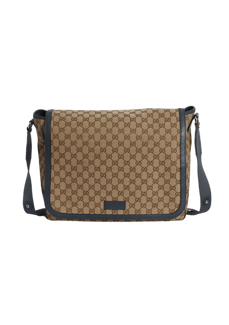 GG CANVAS DIAPER BAG