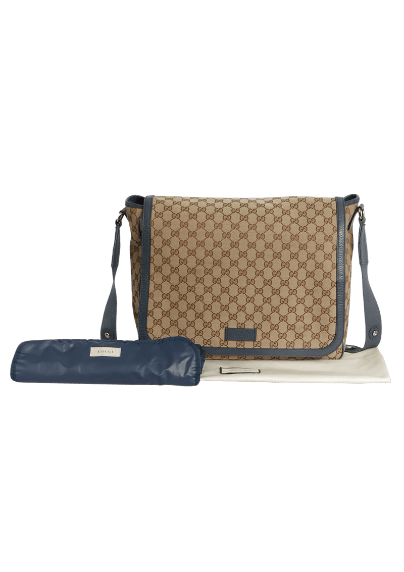 GG CANVAS DIAPER BAG