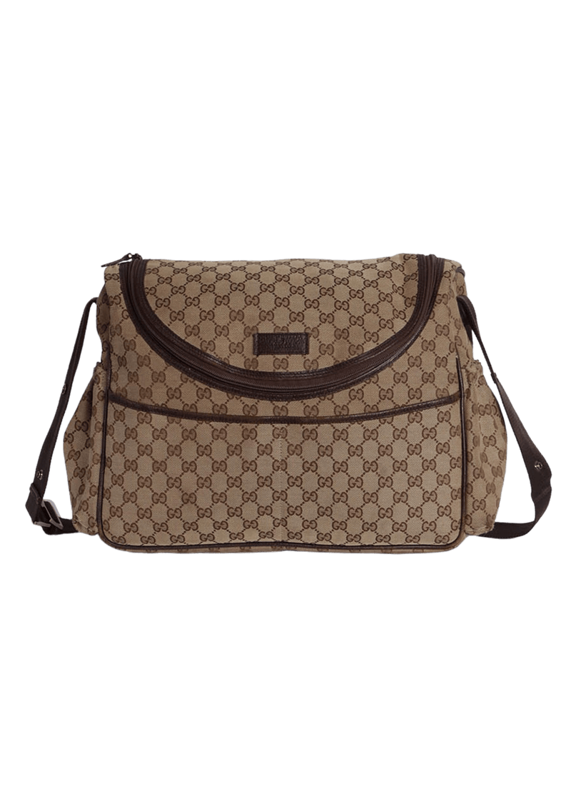 GG CANVAS DIAPER BAG