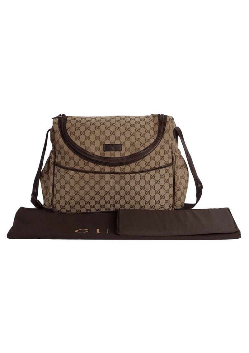 GG CANVAS DIAPER BAG