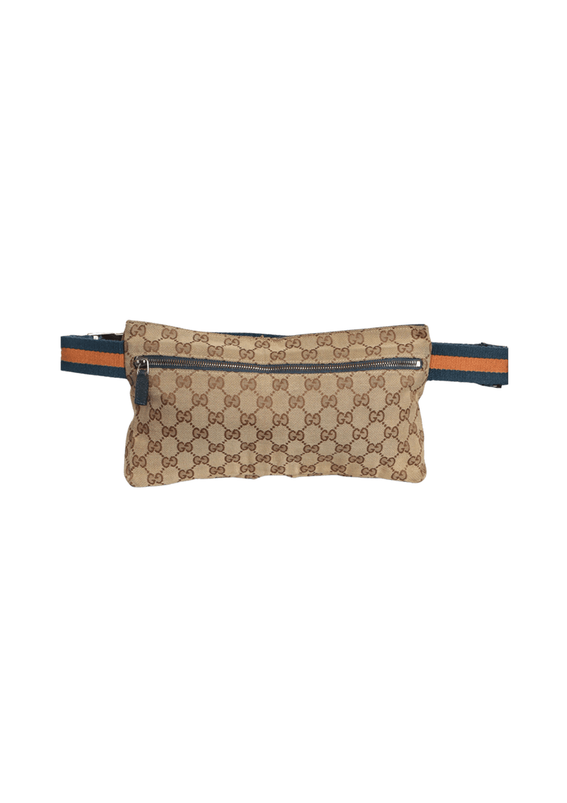 GG CANVAS DOUBLE BELT BAG