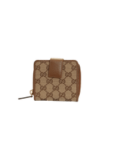 GG CANVAS FRENCH FLAP WALLET