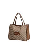 GG CANVAS HORSEBIT TOTE