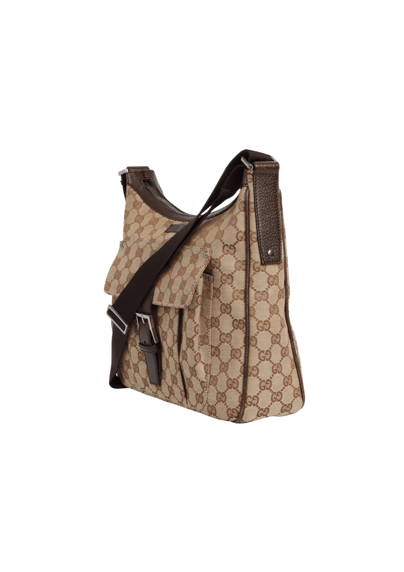 BOLSA GUCCI GG CANVAS MESSENGER BAG BEGE ORIGINAL – Gringa