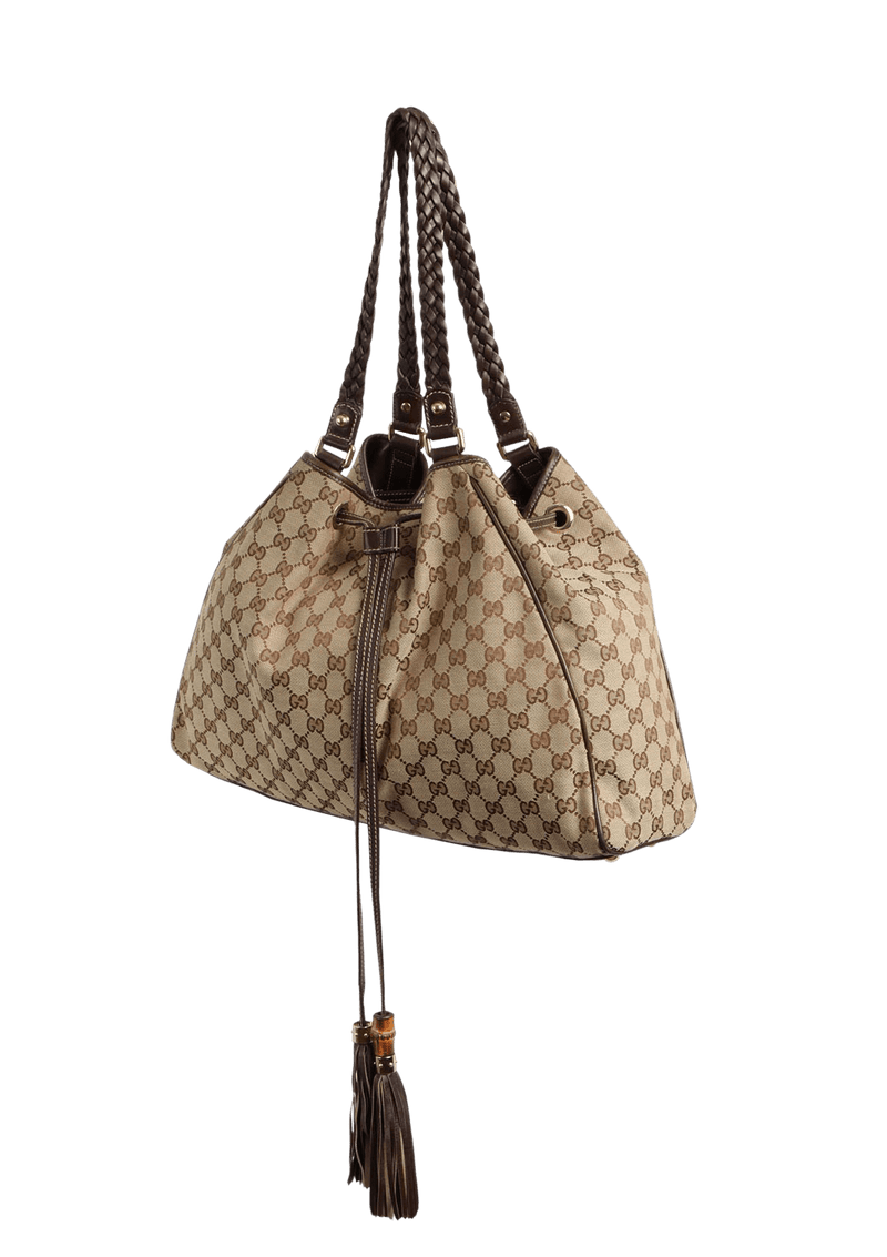 GG CANVAS PEGGY TASSEL TOTE