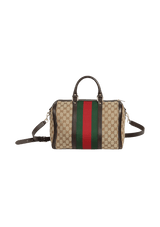 GG CANVAS WEB MEDIUM BOSTON BAG