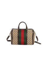 GG CANVAS WEB MEDIUM BOSTON BAG