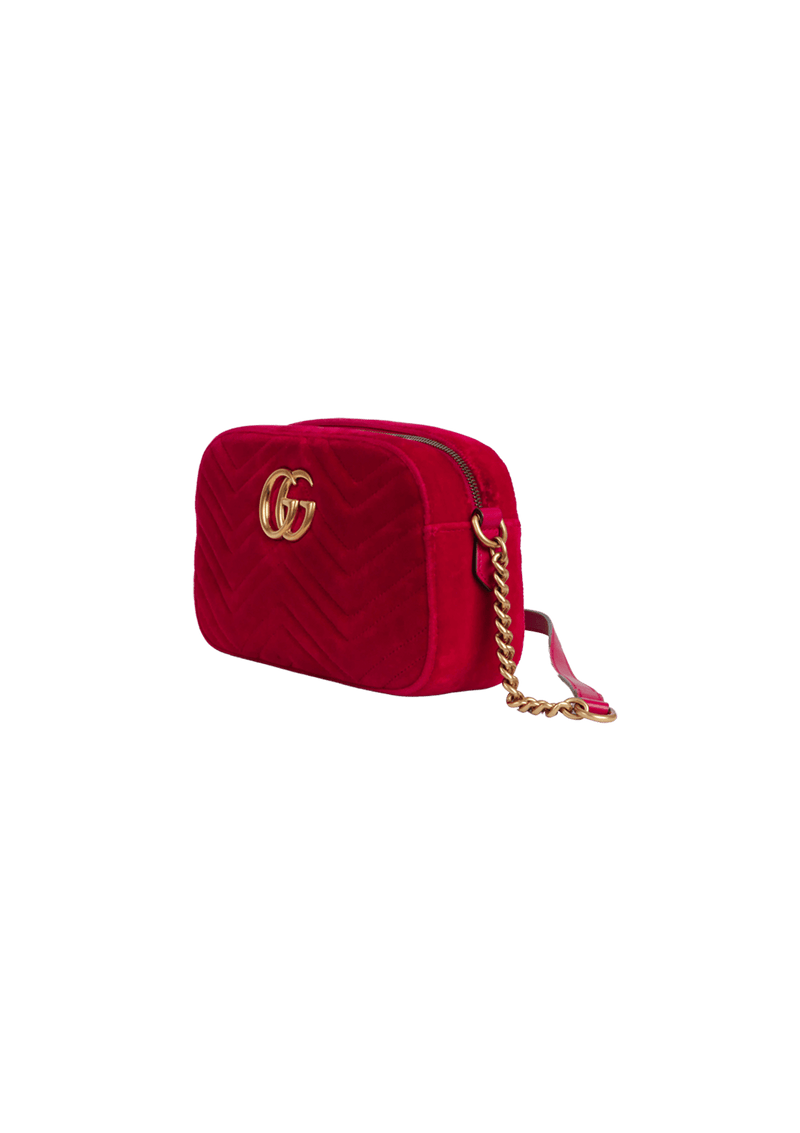 GG MARMONT CAMERA BAG VELVET SMALL