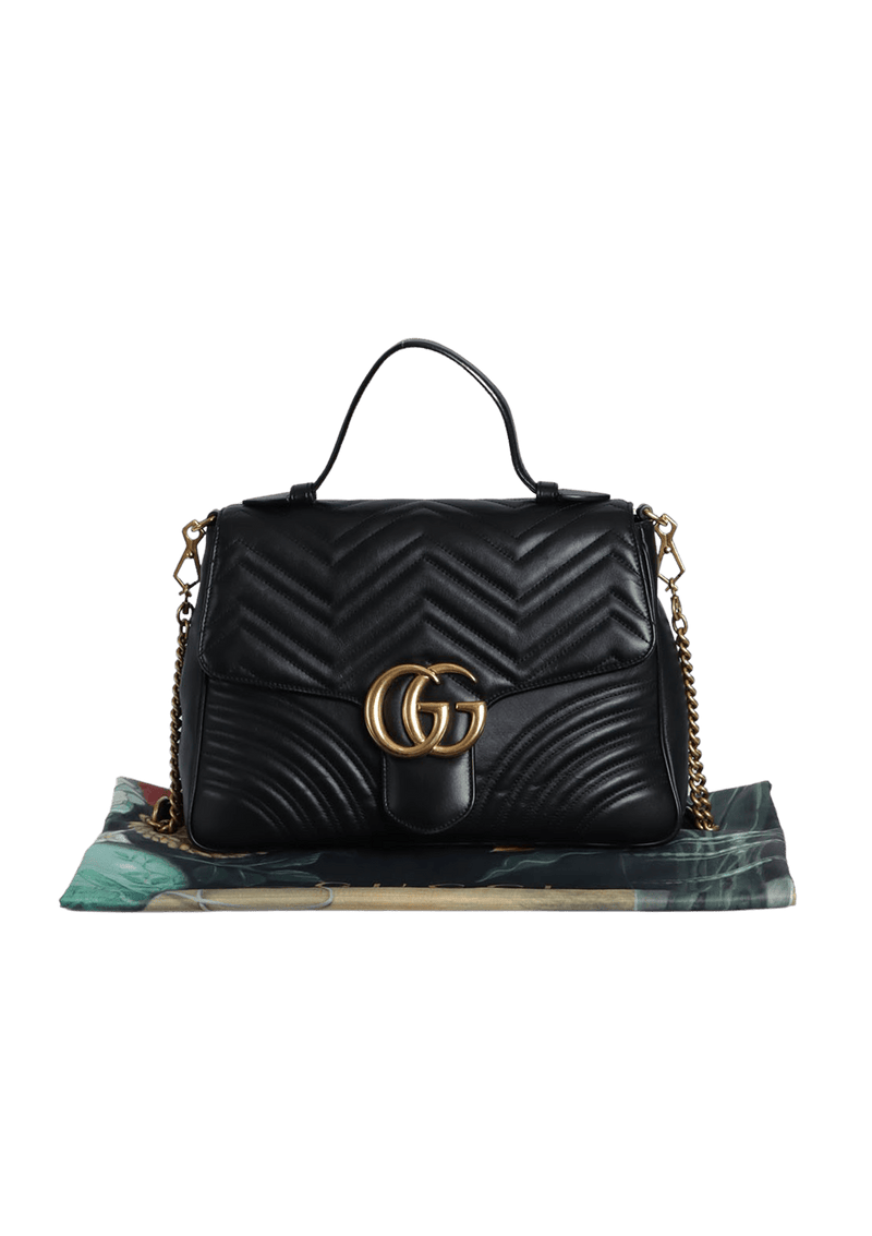 GG MARMONT MEDIUM TOP HANDLE BAG