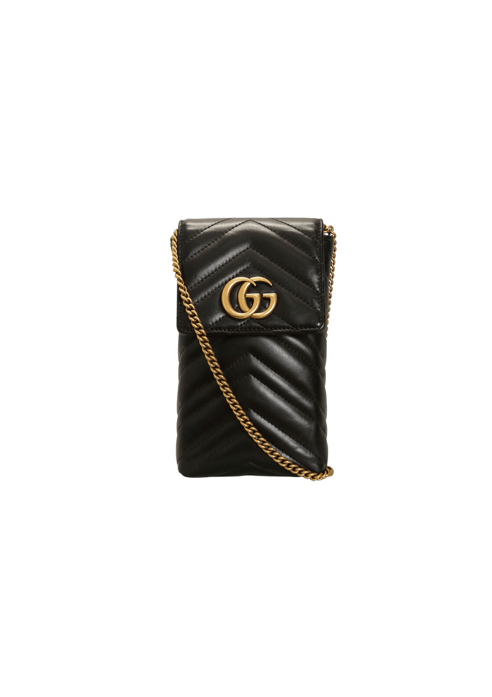 BOLSA GUCCI GG MARMONT MINI PHONE BAG PRETO ORIGINAL – Gringa