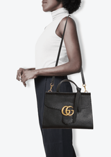 GG MARMONT SMALL TOP HANDLE BAG