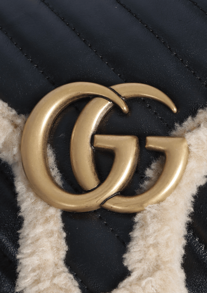 GG MARMONT SMALL WOOL TRIM