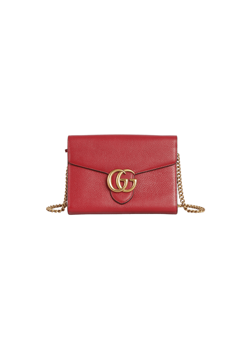 GG MARMONT WALLET ON CHAIN