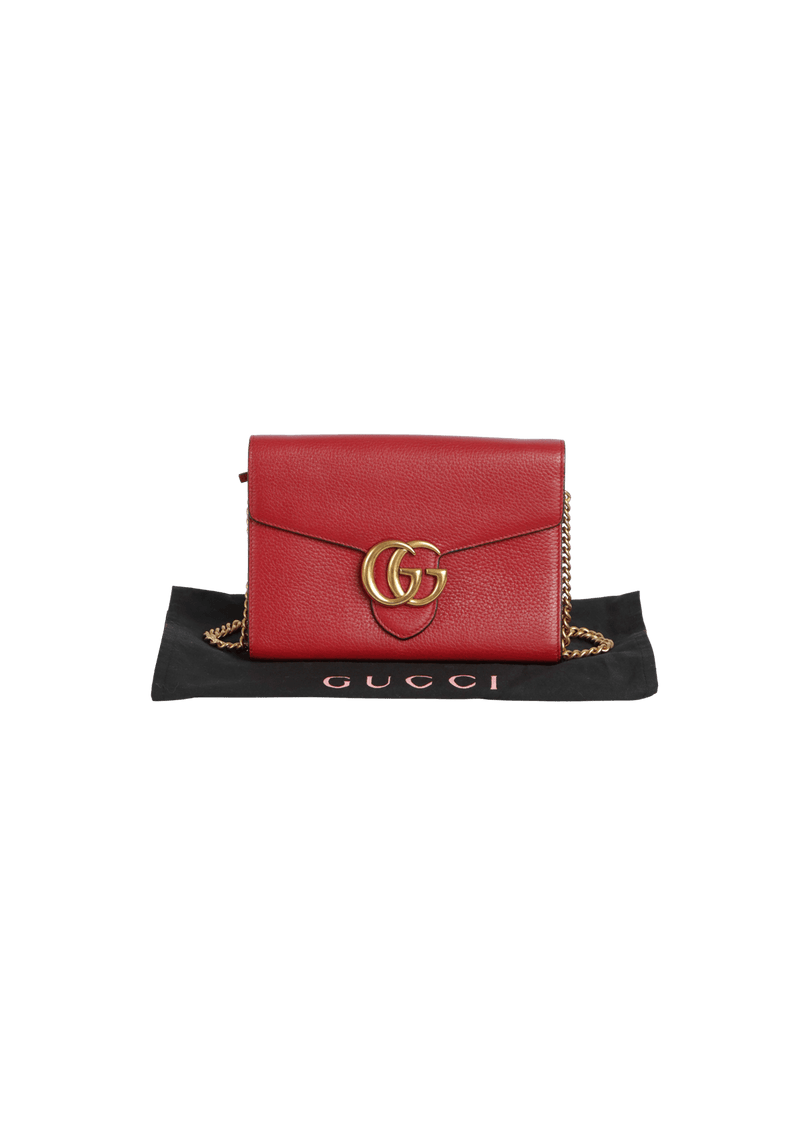 GG MARMONT WALLET ON CHAIN