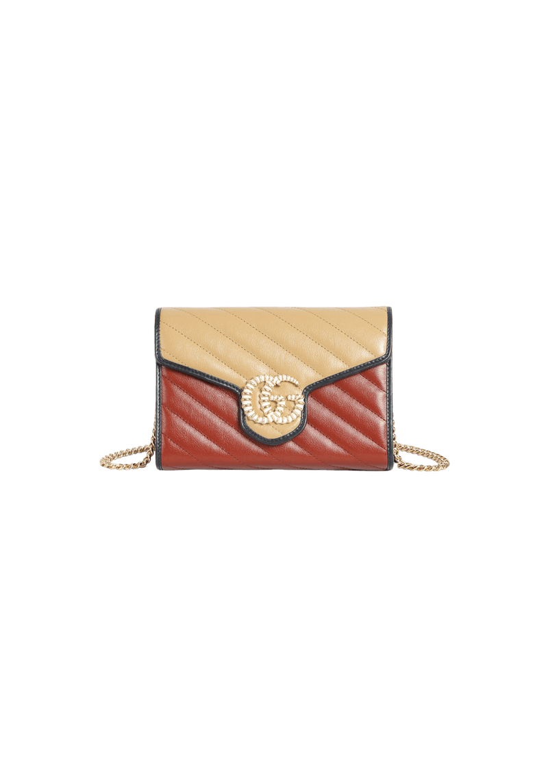 GG MARMONT WALLET ON CHAIN