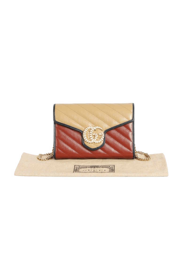 GG MARMONT WALLET ON CHAIN